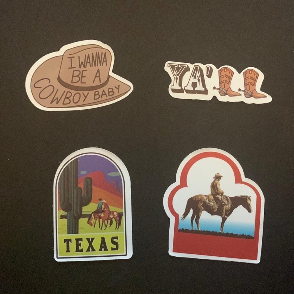 Howdy ya’ll cowboy stickers